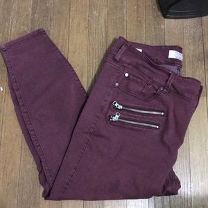 Burgundy Jeggings